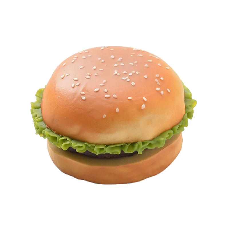 Simulate Artificial Fake Bread Faux Food False Hamburger Model Ornament for Decor Prop