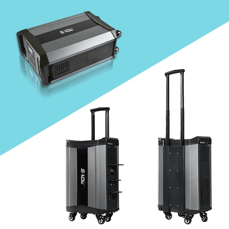 Emergency power supply 2515Wh portable power station 2000W potable solar power bank generator