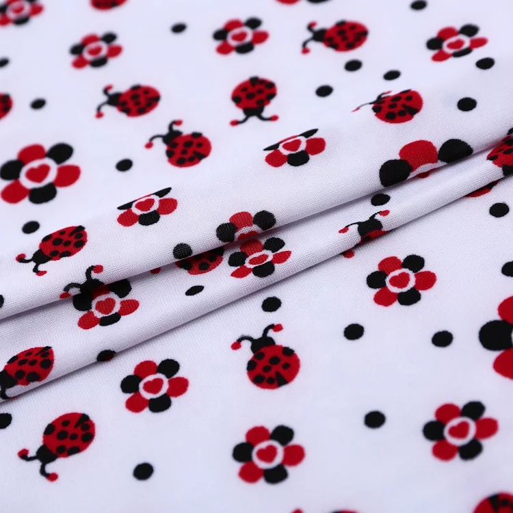 Cheap wholesale FDY printed knitted spandex custom jersey fabric animal print