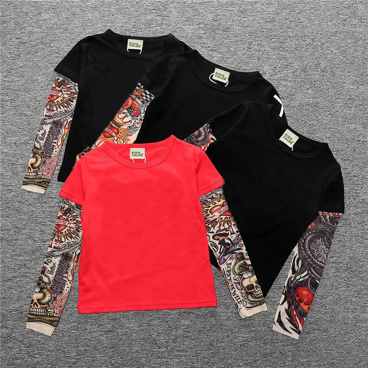 
2021 New High Quality Boy Long Sleeve Print T-shirt Fashion Style Cool Boy&Girl Sping Clothes Children Clothing 