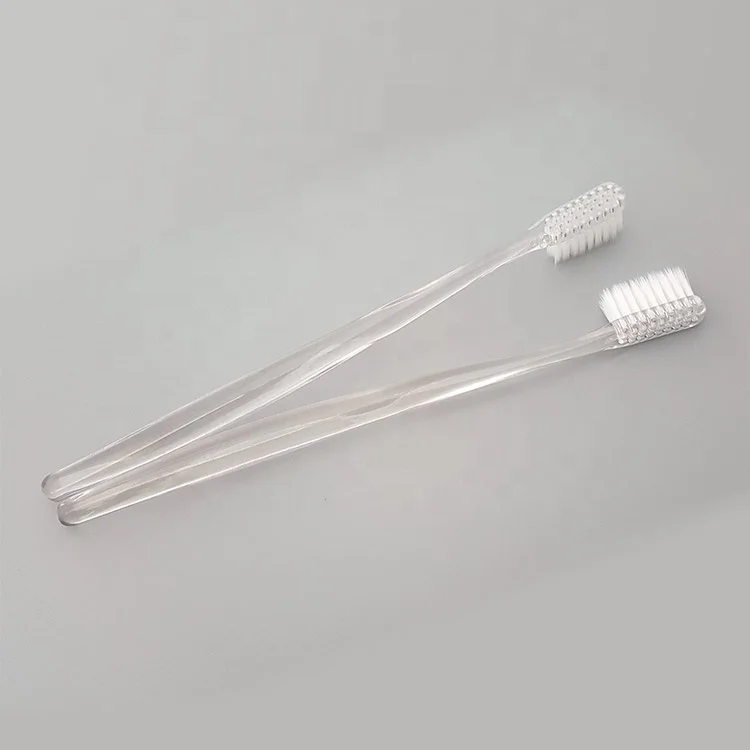 High Grade PETG Material Crystal Toothbrush, Ultra Clear and Transparent, soft charcoal bristles BPA free
