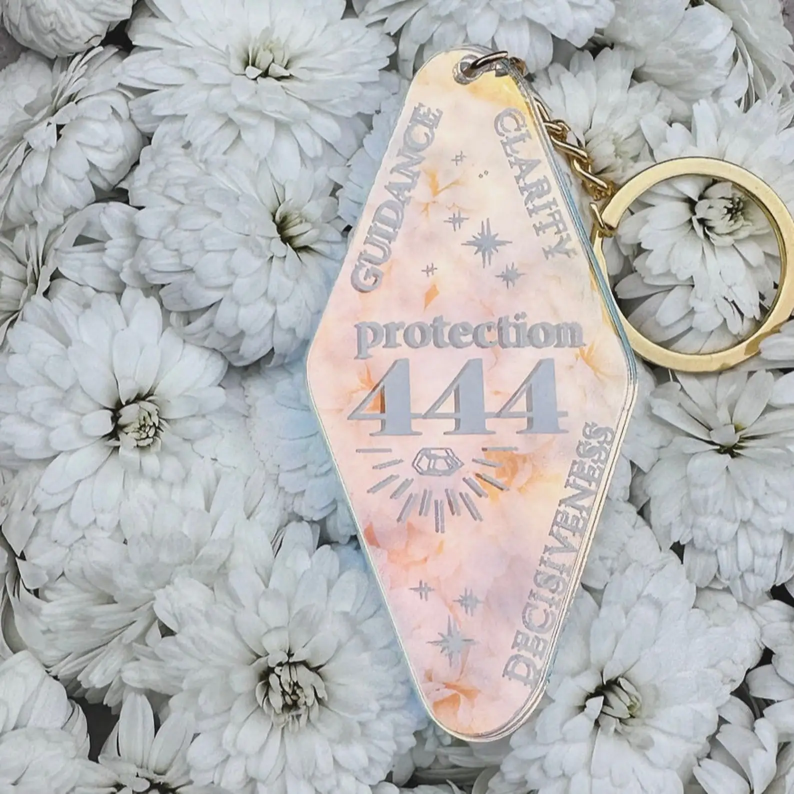 You are Loved Plastic Keychains Custom Fashion Hanging Accessories White Color Decoration Clear Acrylic Keychain For accessories