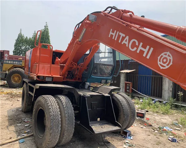 japan original engine and spare parts cheap used hitachi ex100wd/ Hitachi used wheel excavator EX100WD with superior performance