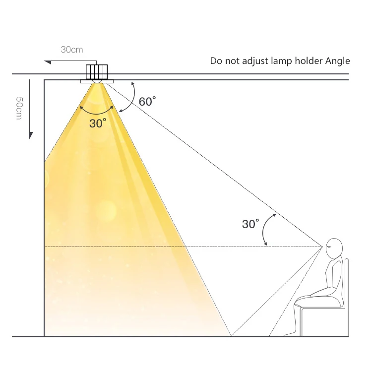 High Lumen Long Lifespan Anti Glare SMD Rectangle Recessed 30W LED Ceiling Linear Downlight