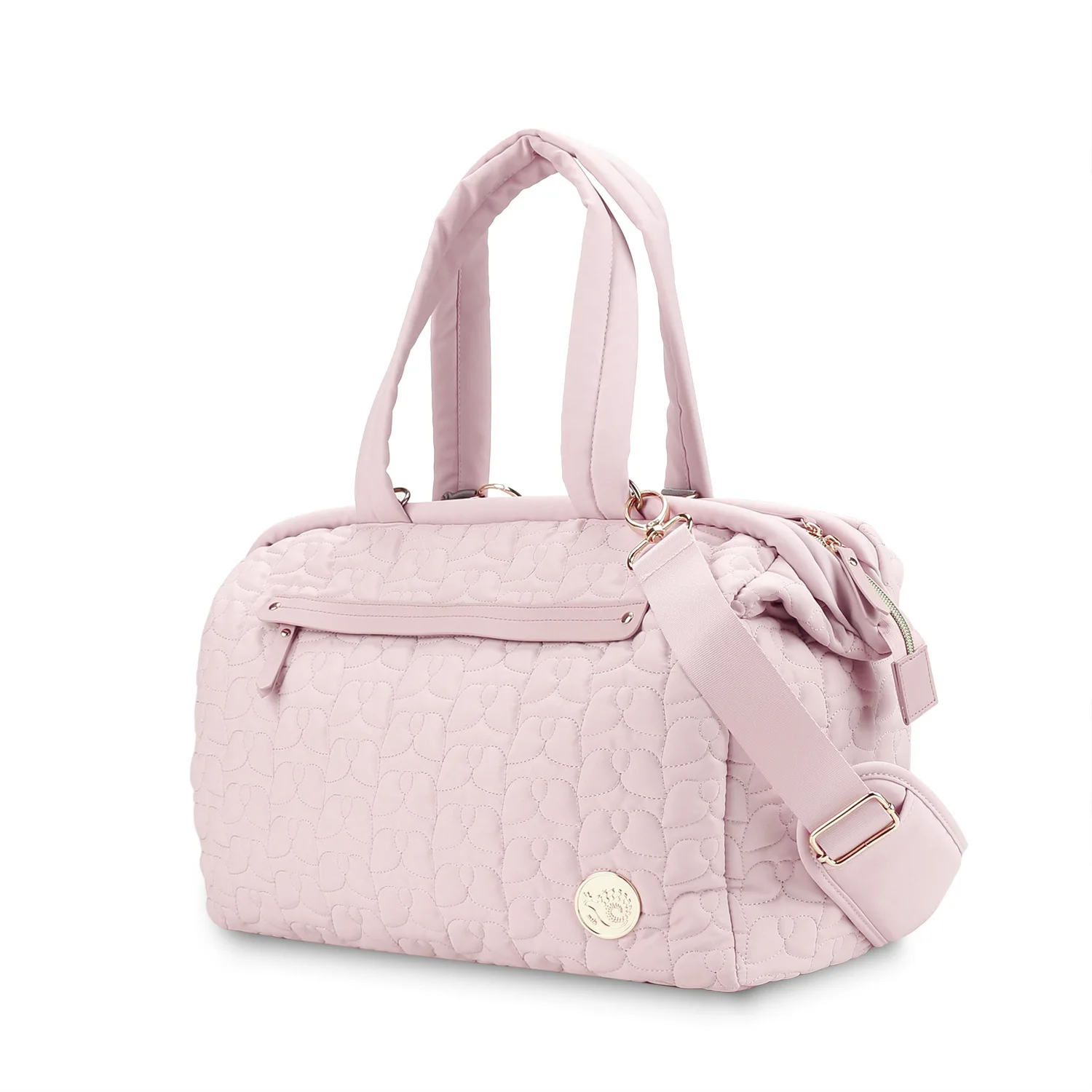 Lequeen Tote Diaper Bag Diaper Bag for Mom with Separated Bottom Compartment and Changing Pad Travel Polyester Baby Care Solid