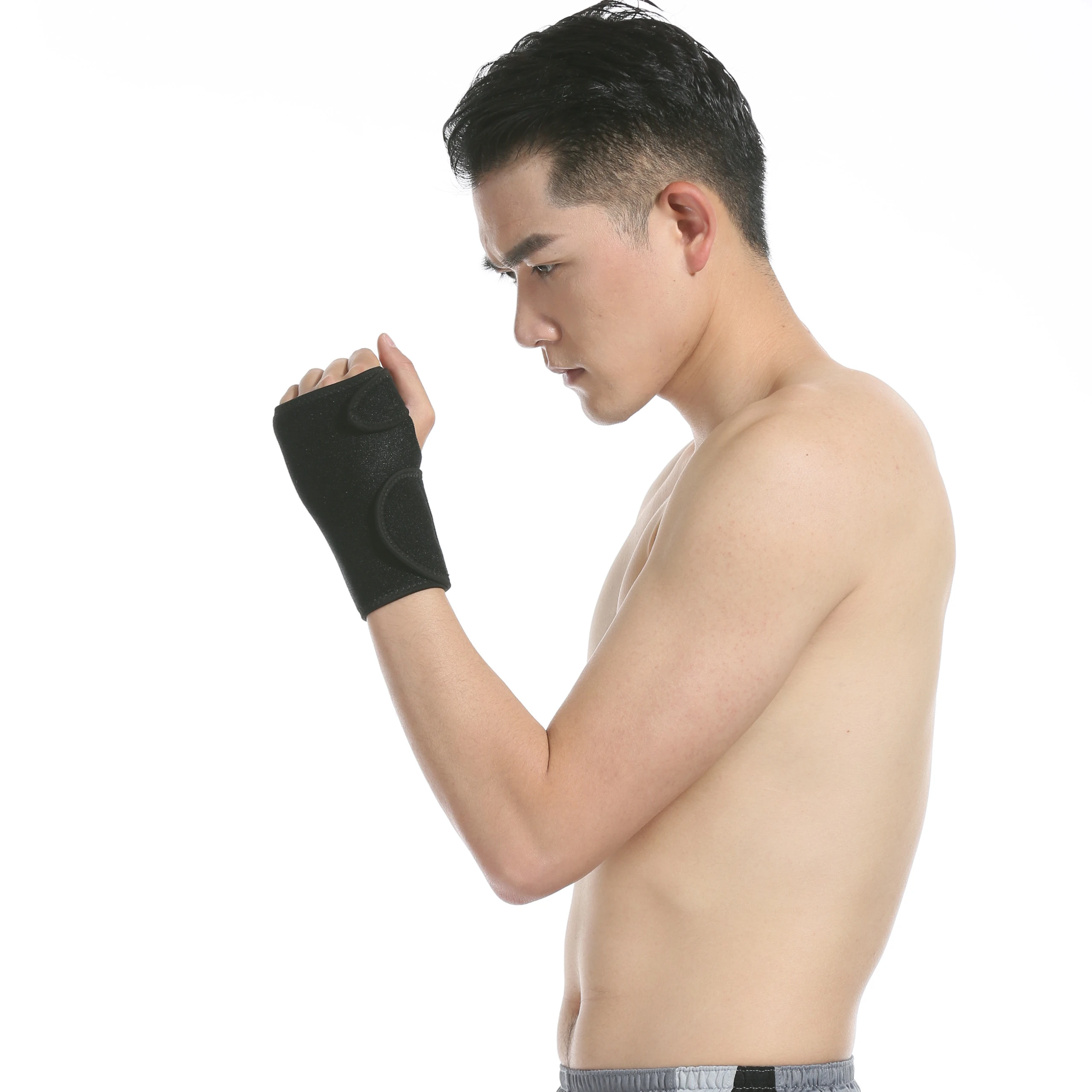 Custom logo comfortable removable steel wrist bands compression wrist splint support adjustable neoprene wrist brace