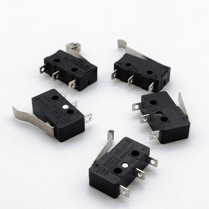 Small micro button switch series 3 pin micro roller handle Micro switch with handle