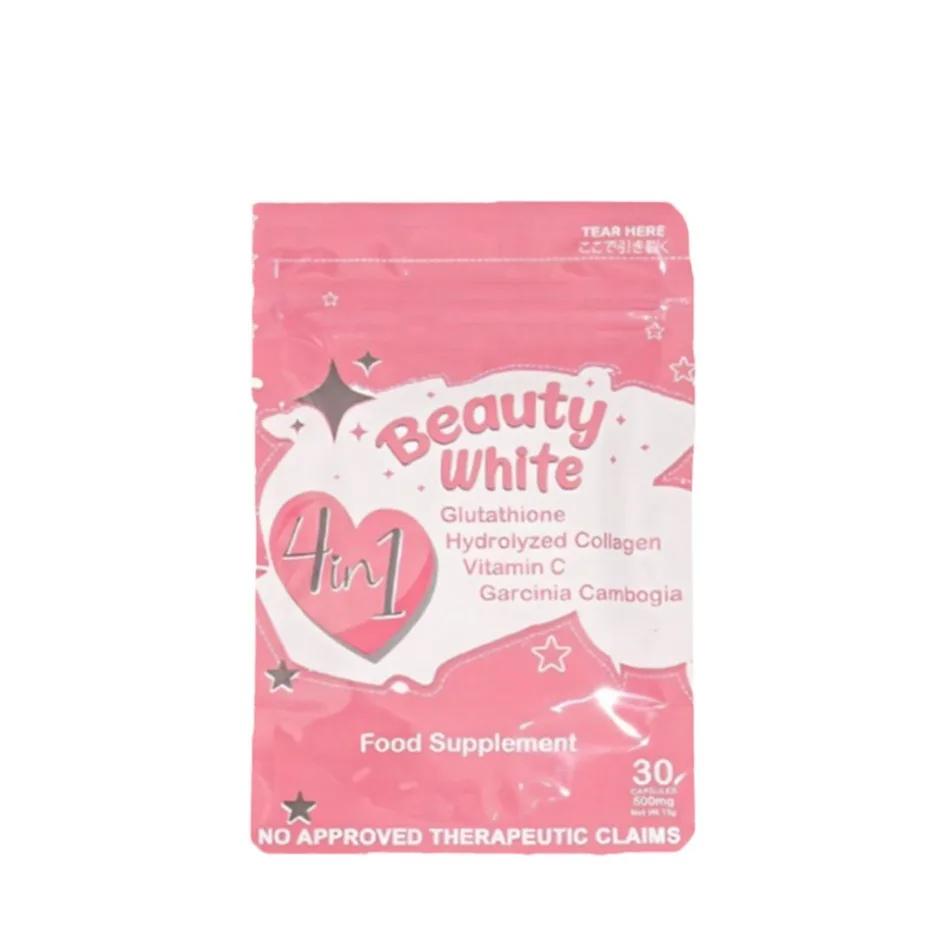 Skin Care Glutathione Capsules Beauty White 4 in-1 Glutathione Collagen Vitamin C Powder Supplement Antioxidant Support Capsule