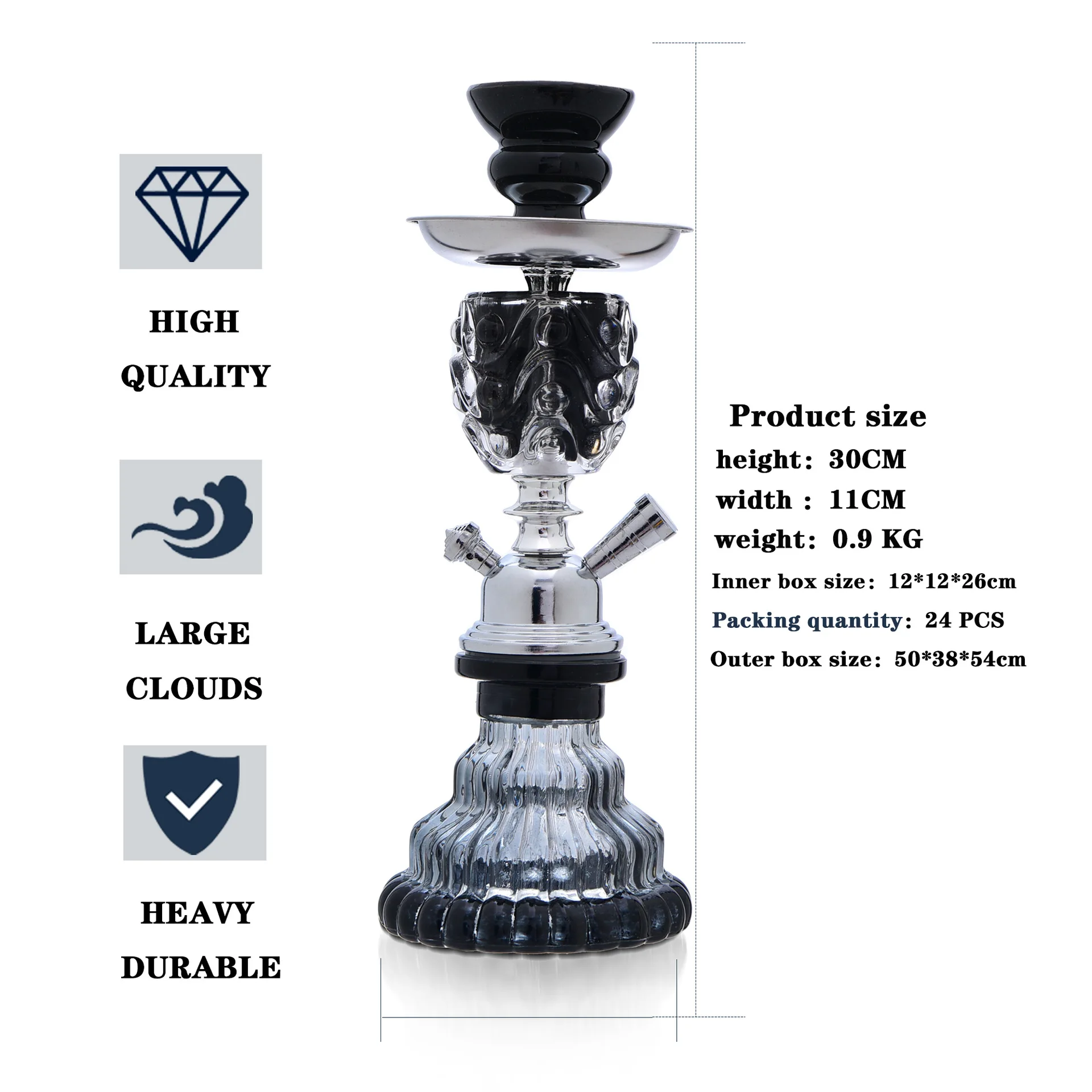 Trending Products 2024 New Arrivals Colorful Luxury Hookah Shisha Pakistan SMALL