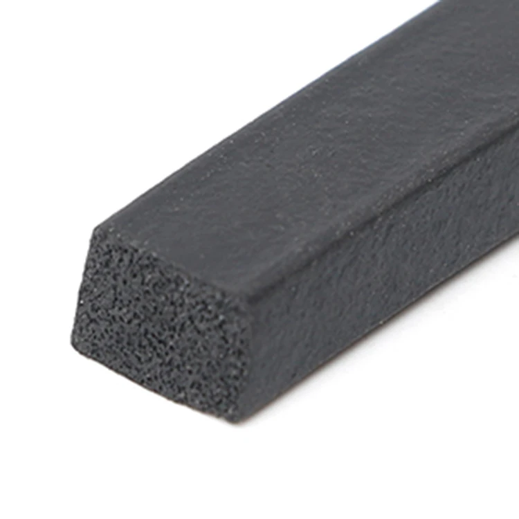 OEM ODM customized extruded black EPDM foam /sponge rubber round rubber strips Rubber rope