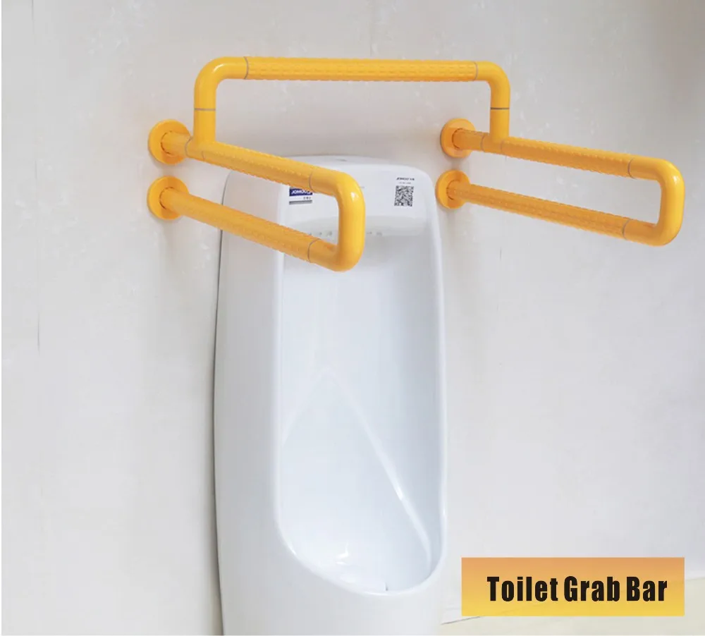 Планки для писсуара общественных туалетов противоскользящие и поручни рядом с ведром в туалете