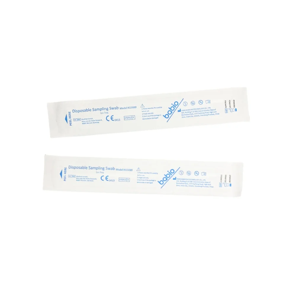 Single-use sterile class-II nasopharyngeal swab