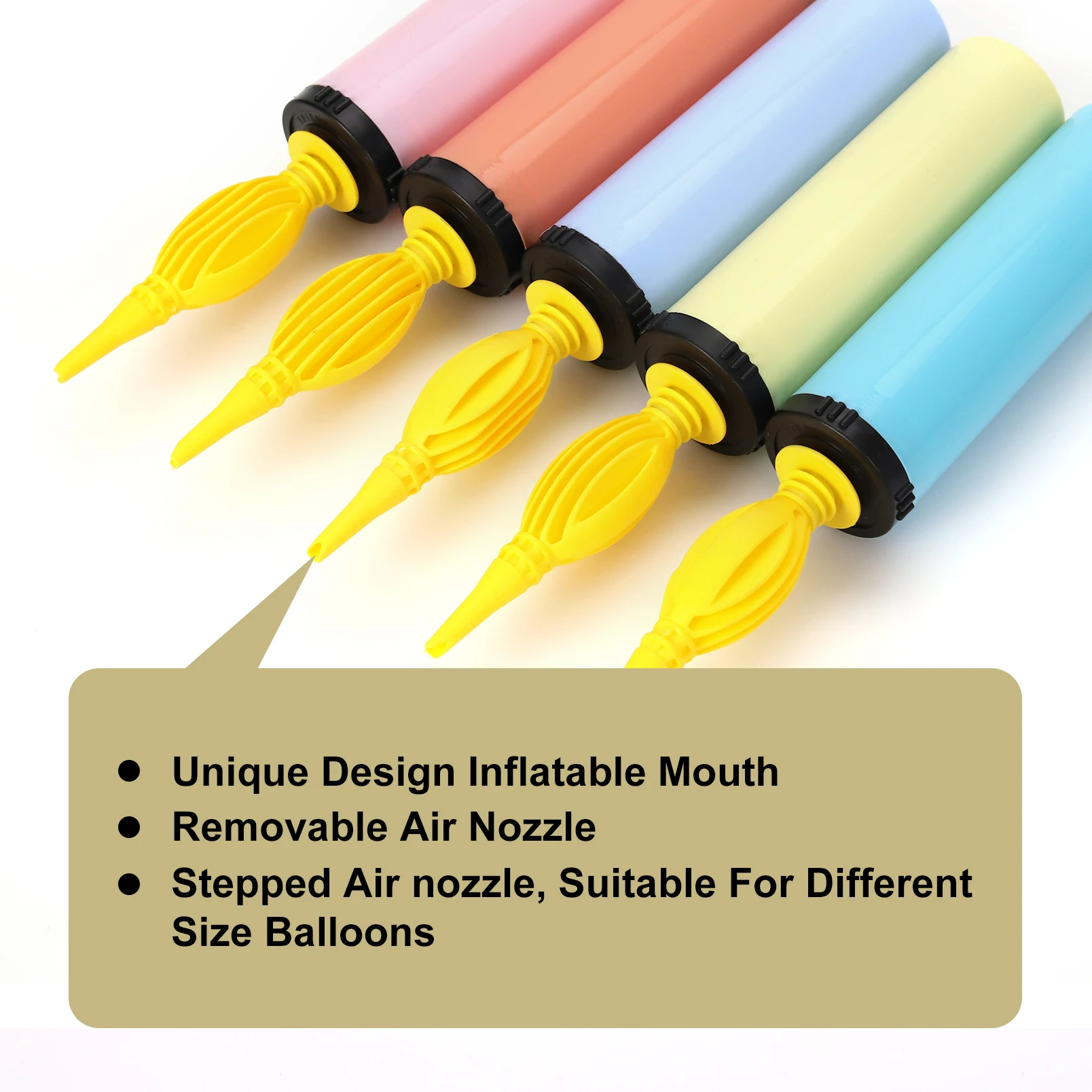 SPU-010h Plastic Acceptable Custom Balloon Pump Hand Double Action Balloon Air Pump Balloon Pump