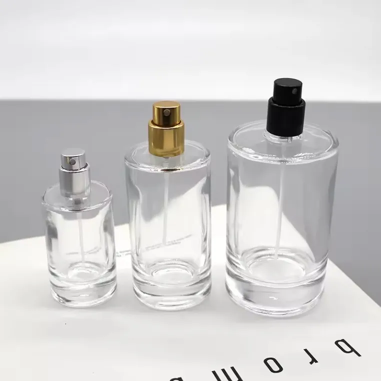 luxury 30ml 50ml blue Square Fancy Customize Color Empty Botella De Atomizer Glass Custom Perfume Bottle With Pump Spray