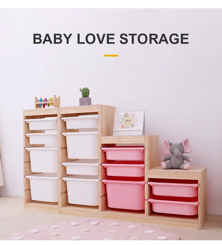 Montessori Home Decor Storage Shelves Rack Kids Multi-functional Wooden Storage Bookcase book shelf for Kids Room