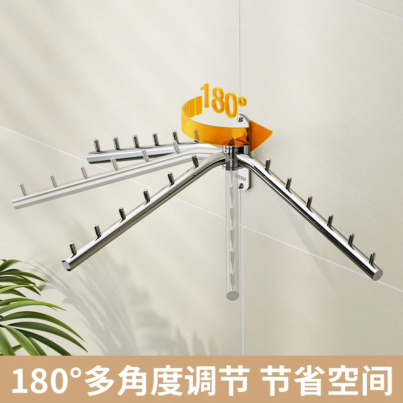 Wholesale Home Balcony Hanger Wall Hanger Multi functional Practical Activity Rod Storage Hanger 40cm/50cm/60cm Hanger