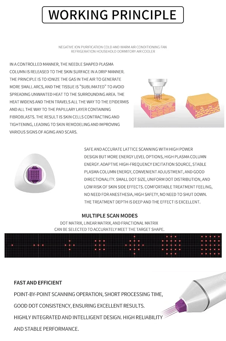 3 In 1 Cold Plasma Device Fibroblast Plasma Pen Machine Cold Plasma Machine Beauty