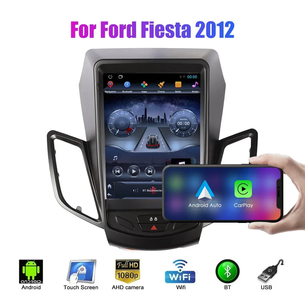 For Ford Fiesta 2012 Double Din Car Stereo 2 Din Android Car Radio MP5 Player Autoradio Audio Car DVD Player Navigation GPS