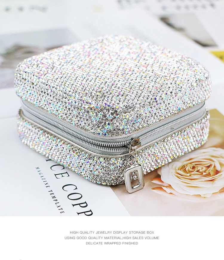 In Stock Hot Sale Mini Tiny Travel Jewelry Jewelry Box Packaging Boxes for Jewelry with Logo