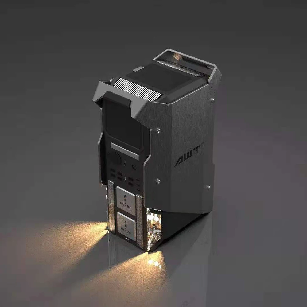 AWT 2000w 7000 times cycle life herbal men power power socket extension for camping RV EV road trip computer