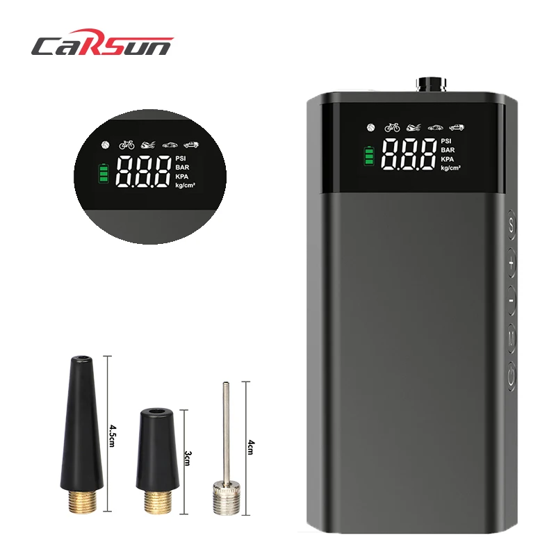 CARSUN 8000mAh Car Air Compressor 12V 150PSI Electric Wireless Portable Tire Inflator Pump For Motorcycle Inflator Pump