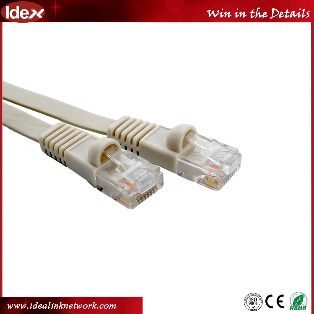 Manufacturer UTP indoor rj45 patch cord flat cat5e cable