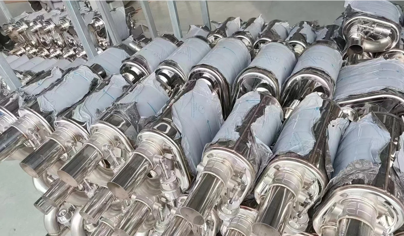 Custom ss304 carbon fiber titanium universal exhaust muffler tips