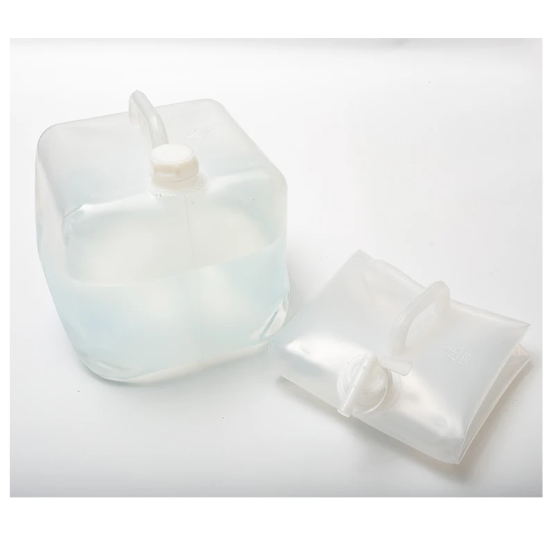 LDPE collapsible water canister outdoor folding water carrier camping portable water container with tap