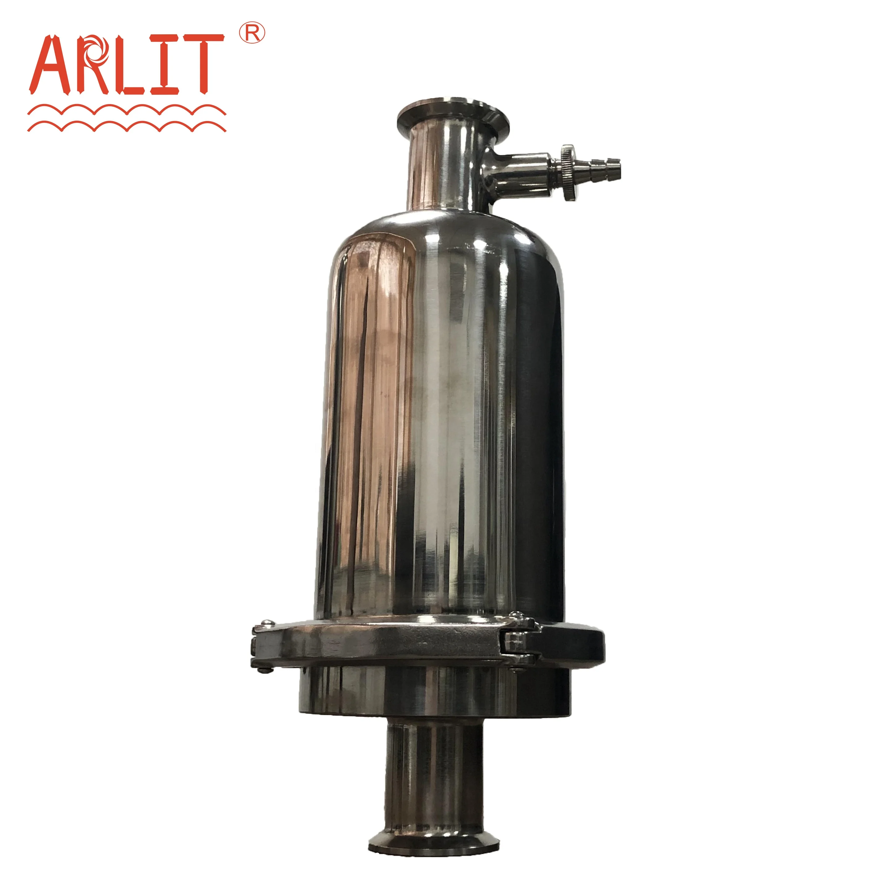 5 Inch Sanitary Stainless Steel Straight Strainer Air Filter Housing