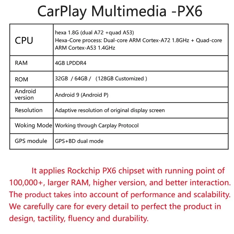  Android 9 0 PX6 система 4G 64G беспроводной CarPlay AI Box Автомобильный мультимедийный плеер для KIA VW Fiat Buick Ford
