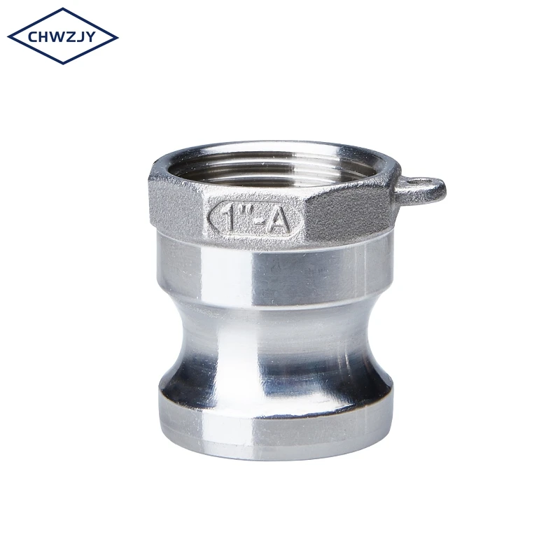 JY China manufacturer 316 stainless steel A type quick hose connector camlock fittings
