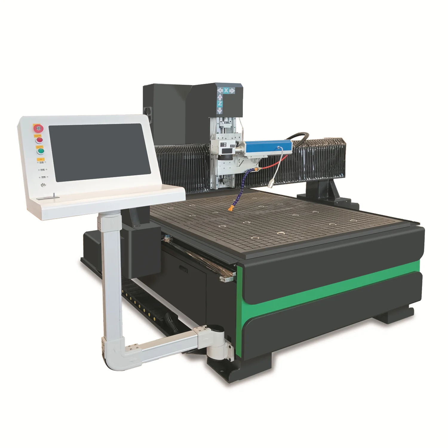 1410 1325 JPT M8 fiber laser sandblasting smart mirror etching machines 100w etching fiber steel engraving machine Syntec