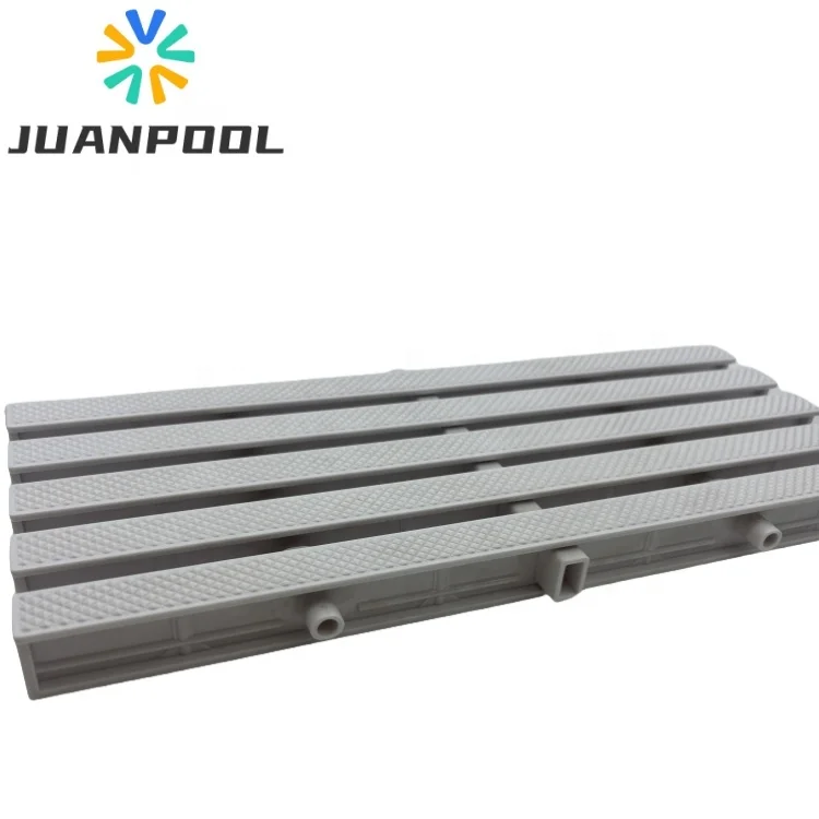 White PP Plastic Pool Grating Flooring Support Profile 18cm Cheap Swimming Pool Overflow Grating