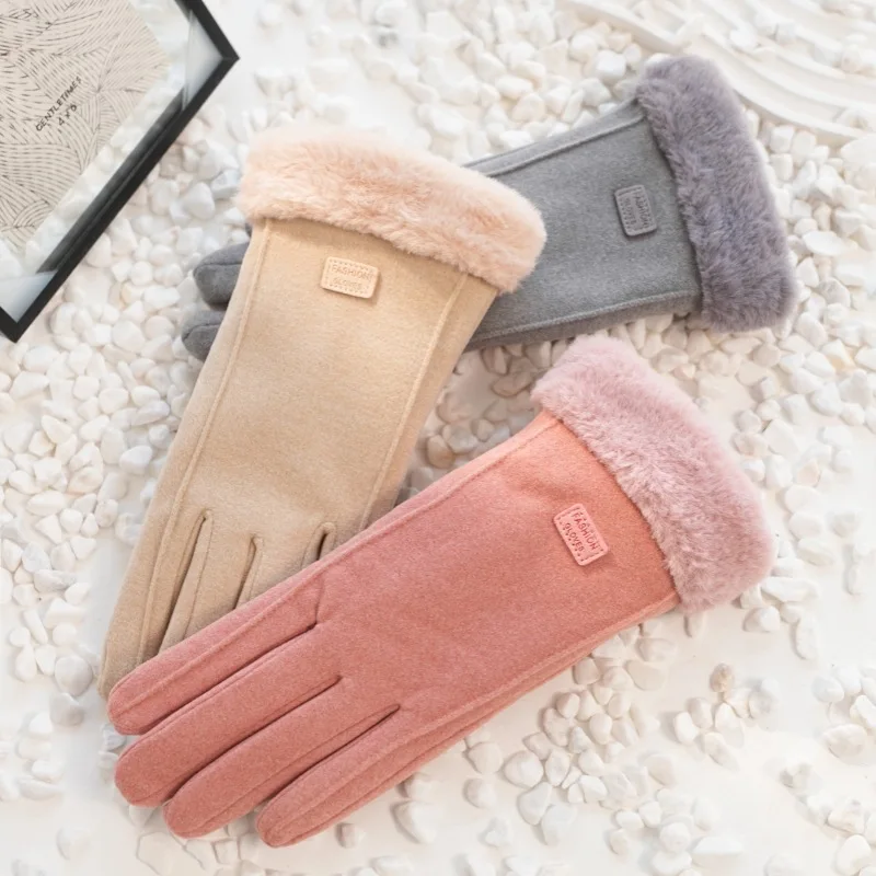 Женские дышащие противоскользящие теплые перчатки