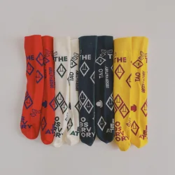 От 3 до 12 лет, для младенцев и детей ясельного возраста платье до колен без пятки носки свободного размера в стиле ретро, на квадратном хлопковые носки