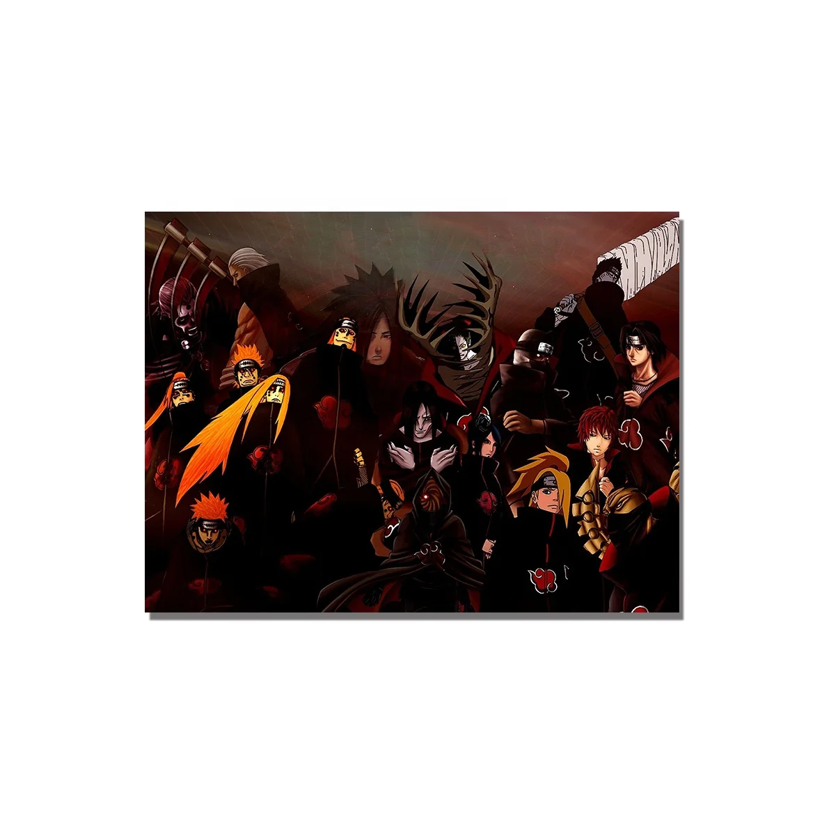 4 size 32 Design canvas Cartoon naruto 3d pictures print Wall scrolls posters set for the fans of Anime