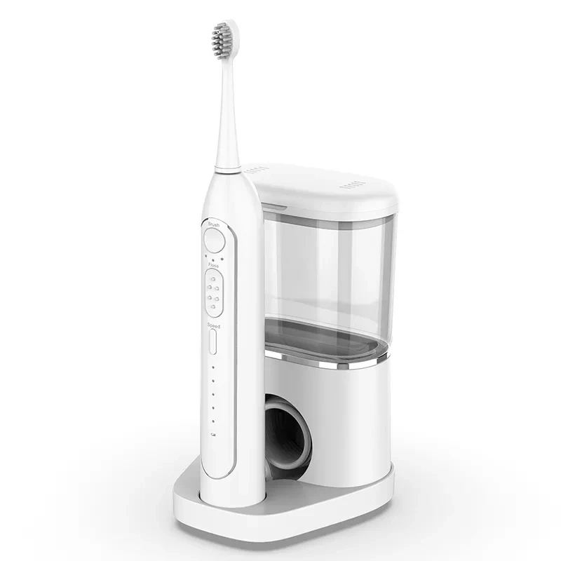 portable water jet teeth cleaner  500ml big water tank  2 in 1 electric toothbrush and flosser   1100 mah  family water flosser