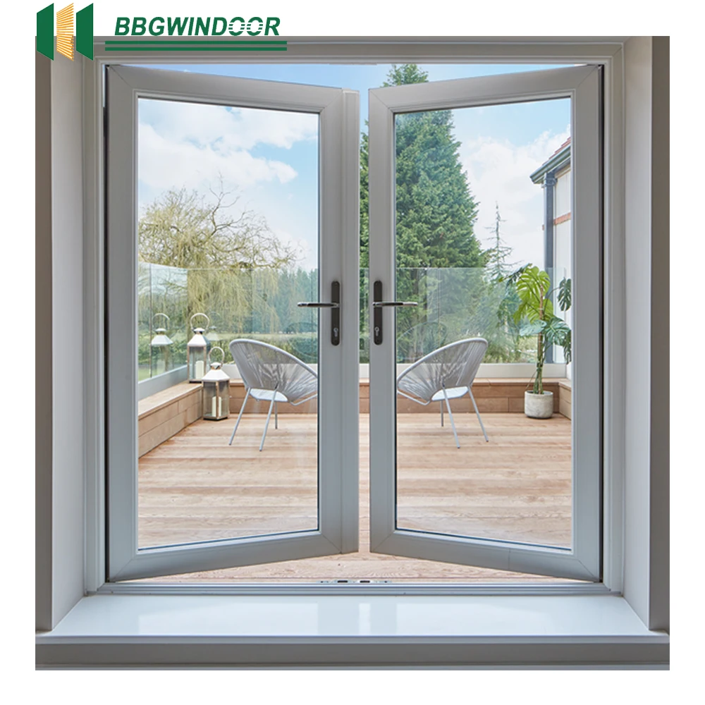 BBGWINDOOR privacy protection professional windows aluminum casement window with built in blinds
