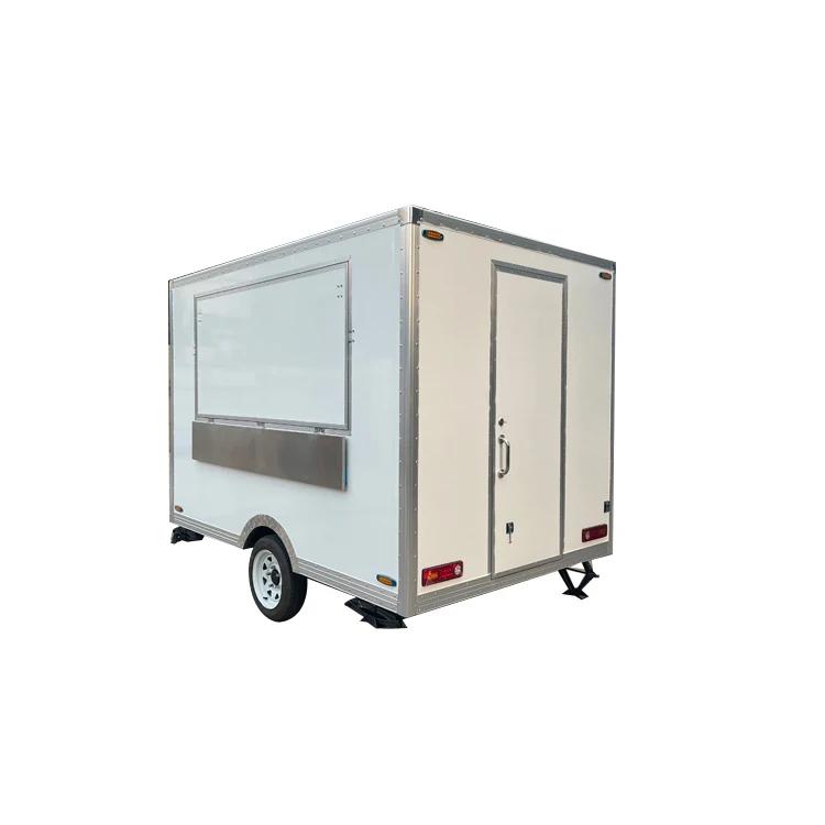 round food trailer mobile cart hot dog cart mini food truck for sale