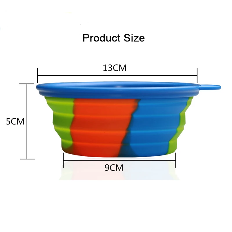 GMT Camouflage Silicone Folding Bowl Out Portable Silicone Pet Bowl