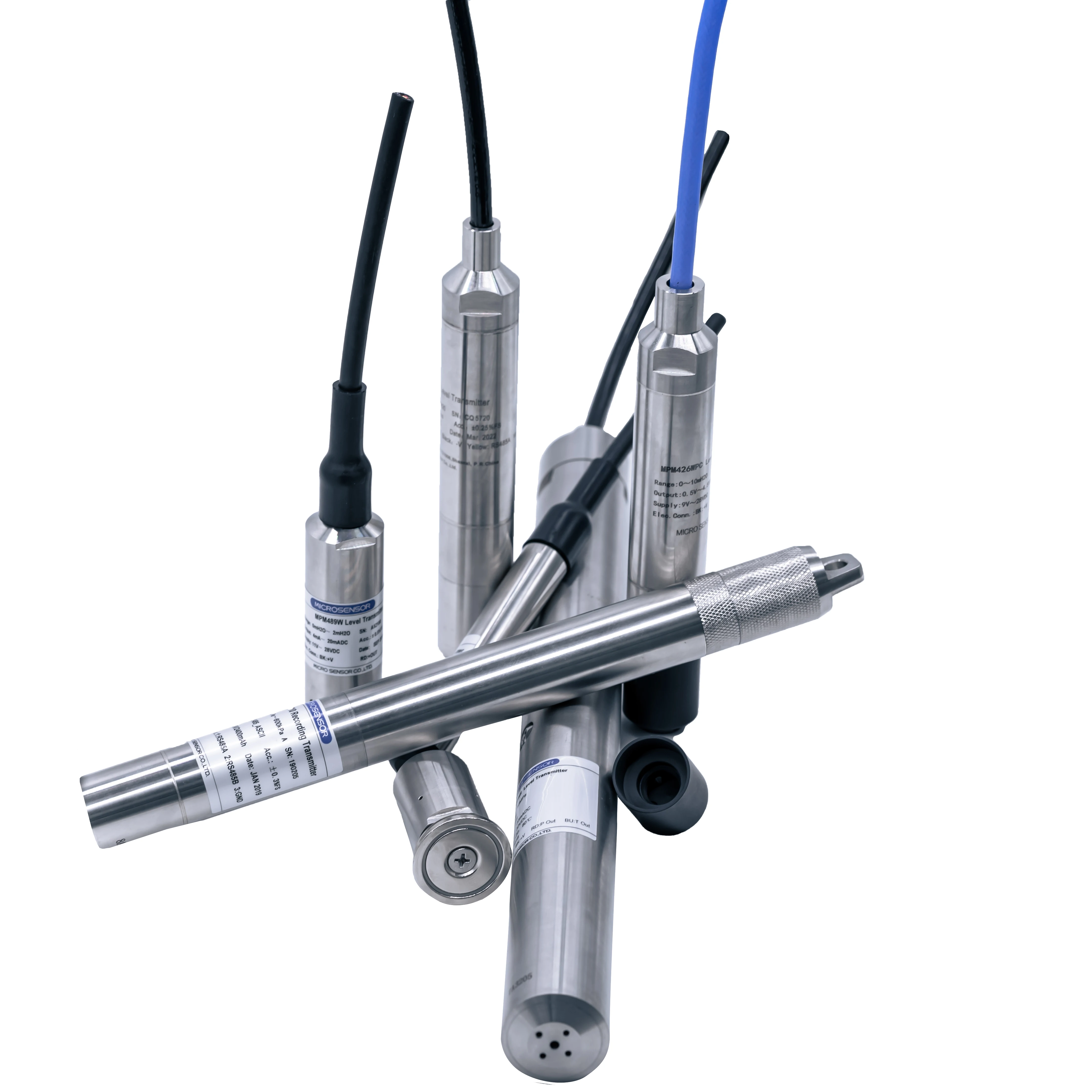 Microsensor ATEX IECEX Hydrostatic Level Sensor Submersible Transmitter for Gasoline Diesel Waste Water Tanks 0.5V~4.5 MPM426WPF