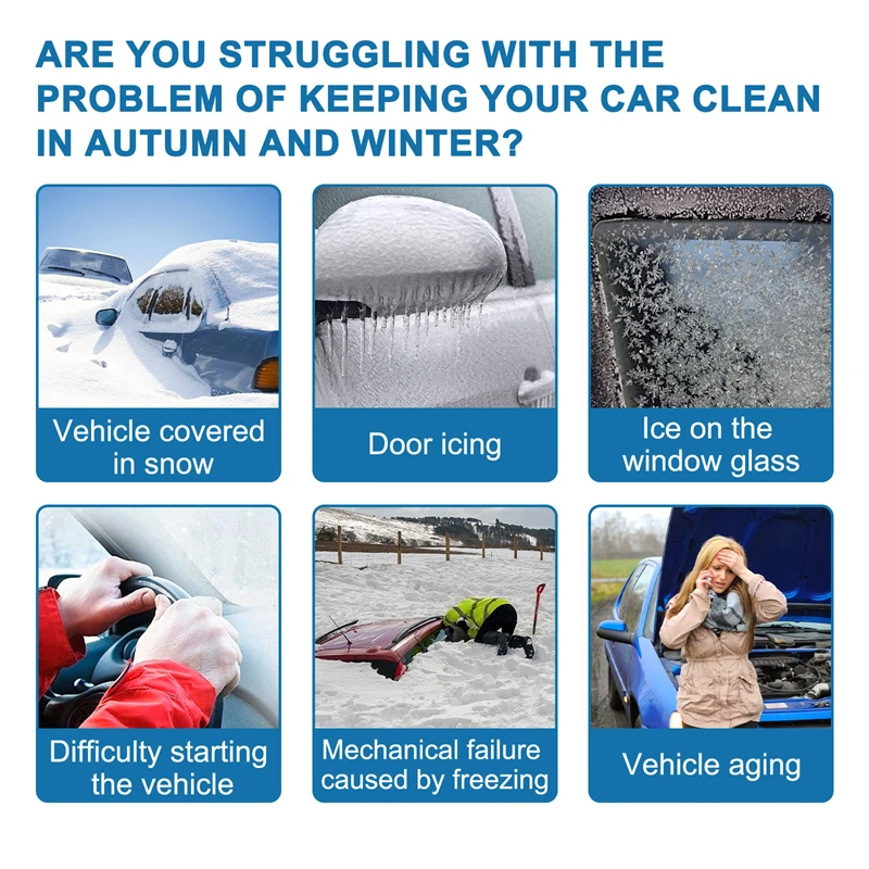 RAYHONG 20pcs snow melting effervescent tablets car glass deicing defrosting tablet efficient ice melter for car snow removal