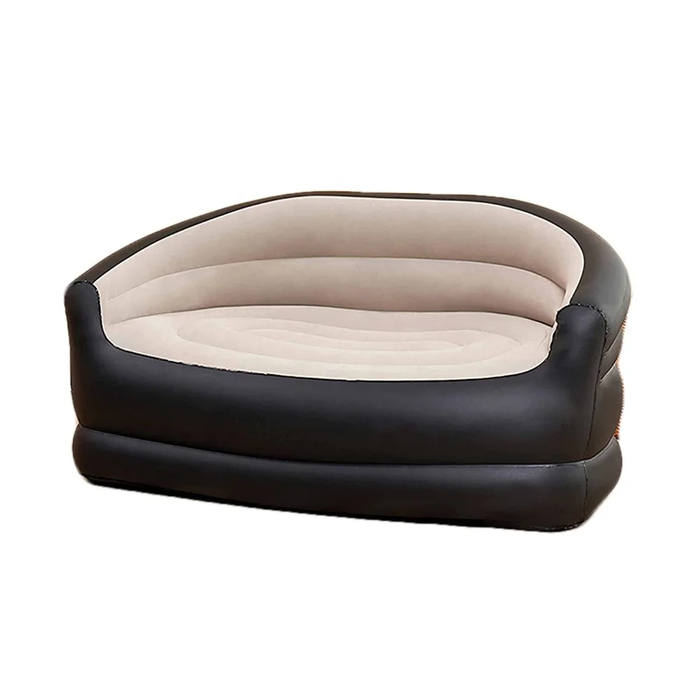 Semicircle Backrest Inflatable Sofa Bed Home Furniture Lazy Seat Portable PVC Leisure Air Chair