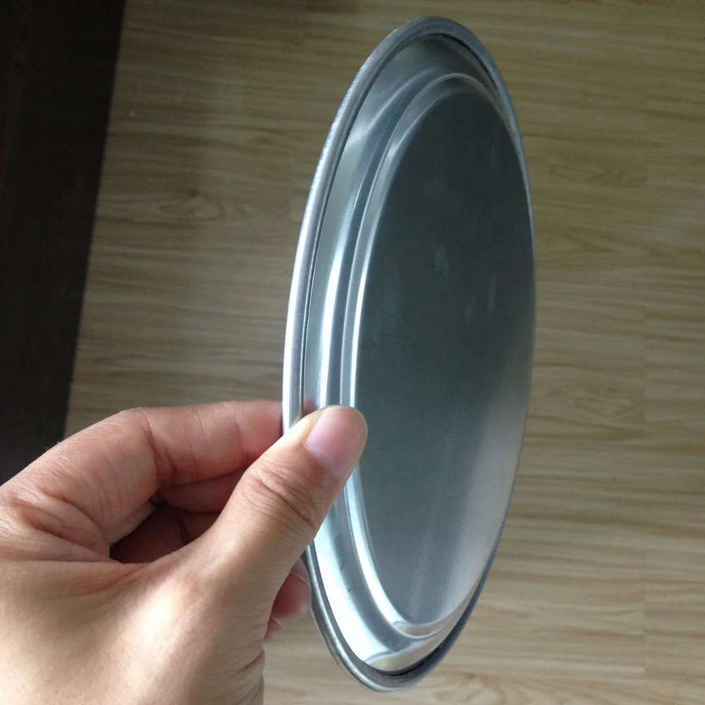 Food Grade 1060 Aluminum Alloy 32cm Pizza Pan Tray with Wide Rim