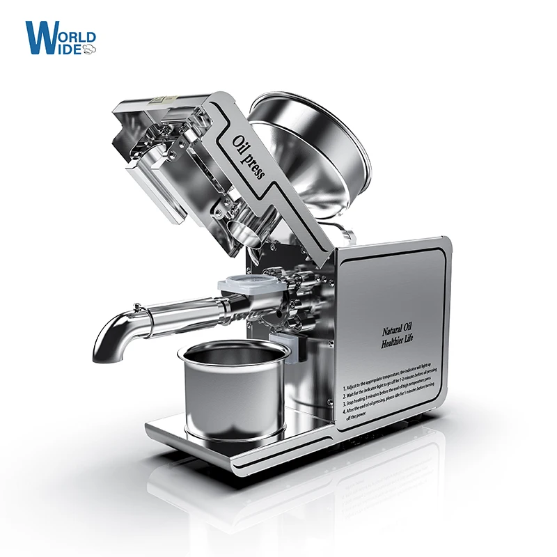 New Automatic Oil Press Machine 110/220 V Electric cold press oil extractor Stainless Steel Soybean Oil Extractor