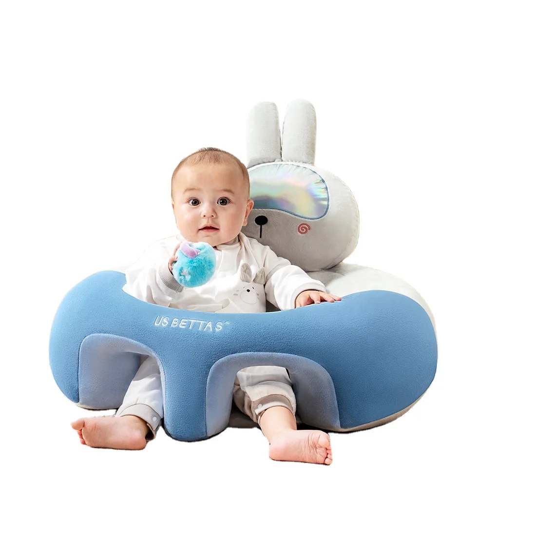 Factory wholesale baby learn sit sofa support baby toddler sit 100% polyester ultra soft training sit baby sofa protection cover