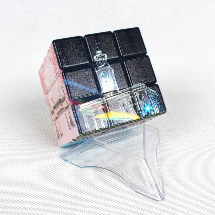 promotion advertising gift educational puzzle toy custom uv printed photo logo 3*3*3 magic cube