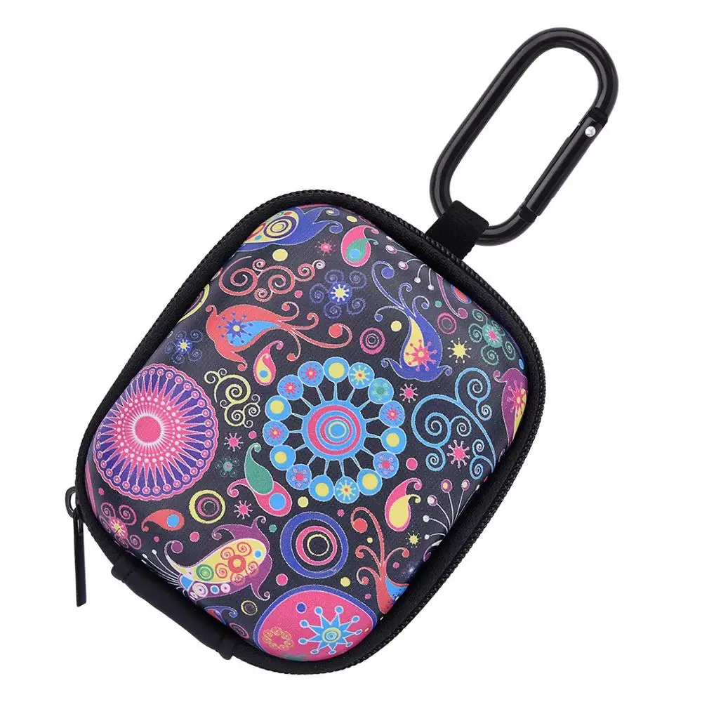 
Custom Printing Leather Hard Moulded Portable Earbud Earphone Pouch Eva Headphone Case 
