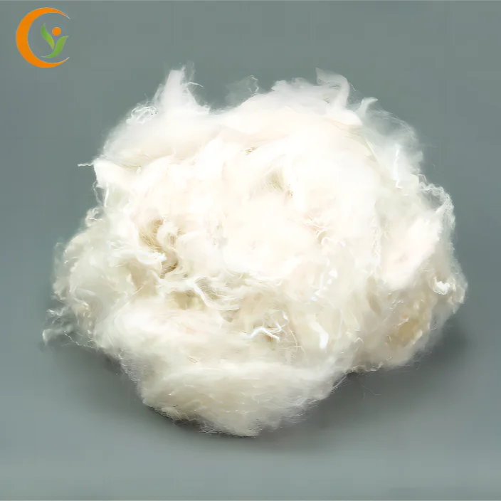 high quality white raw Viscose fiber 1.2D*38MM Polyester Staple Fiber for filling Polyester Fiber Manufacturers and Suppliers