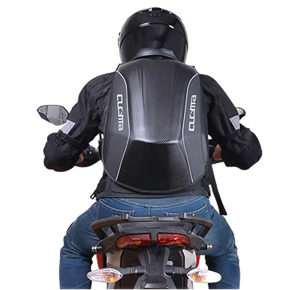 
CUCYMA Geometric Designer Black Knight Helmet Cycling Travel Backpack Riding Bag 